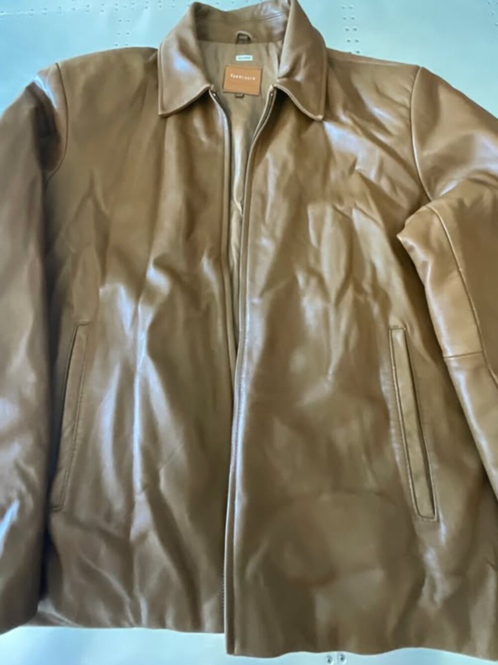 Van Heusen brown leather jacket XXL CA$70